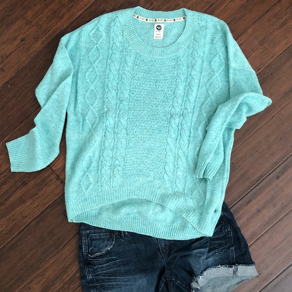 Roxy Sweaters - Roxy Blue Hi-Low Sweater